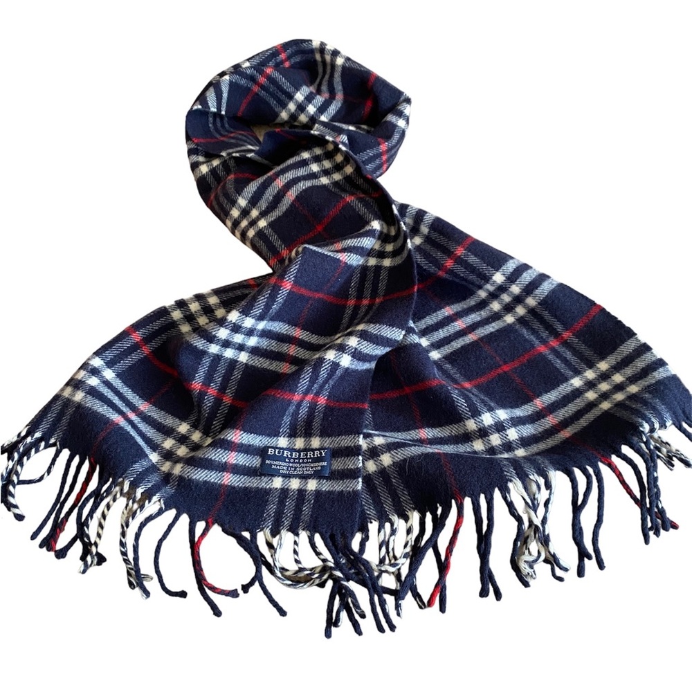 BURBERRY Merino Wool and Cashmere Scarf